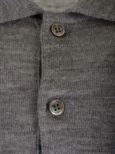 Comme Des Garçons Play Wool Polo Shirt Knitwear Grey