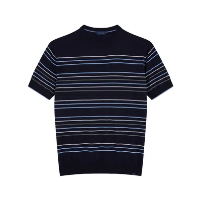 Paul & Shark Cotton And Cashmere Sweater With Horizontal Stripes