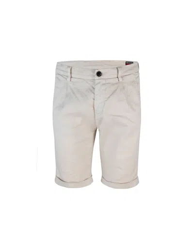 Mason's White Linen Blend Bermuda Shorts