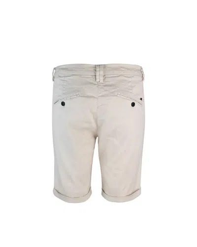 Mason's White Linen Blend Bermuda Shorts