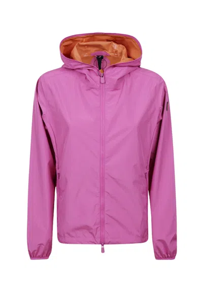 Save The Duck Jacket With Hood Woman  Star Fuchsia Pink In Purple