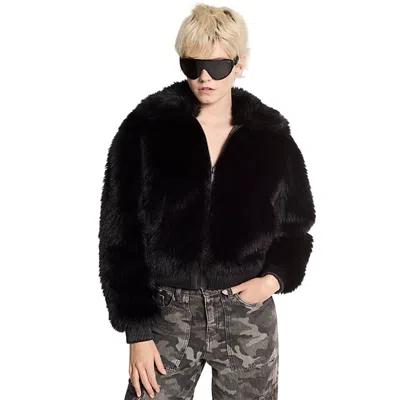 Michael Kors Faux Fur Bomber Jacket