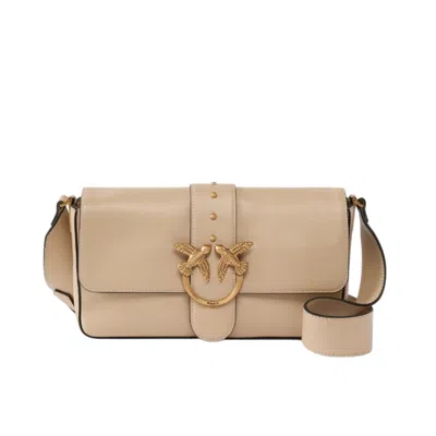 Pinko Foldover Top Bag With Chain-link Strap