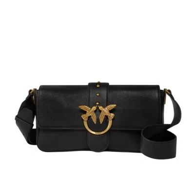 Pinko Love One Shoulder Bag In Black