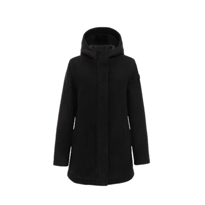 Colmar Black Hooded Coat