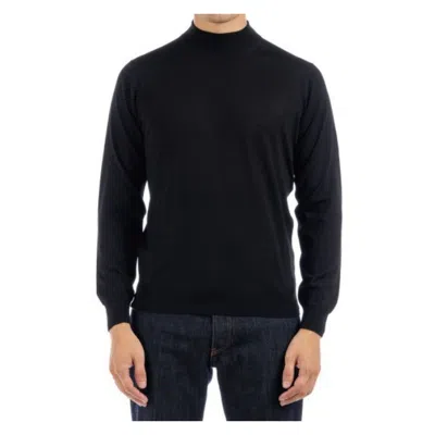 Filippo De Laurentiis Men's Sweaters  - Lupetto Royal Merino - Black