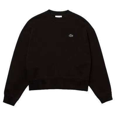 Lacoste Oversized Black Sweatshirt With Design