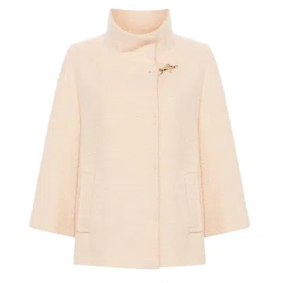 Fay High Collar Wool Cape