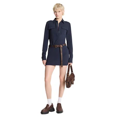 Michael Kors Crepe Utility Shirt