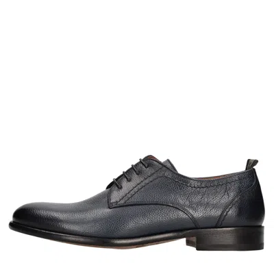 Rossi Flat Shoes Blue In Black