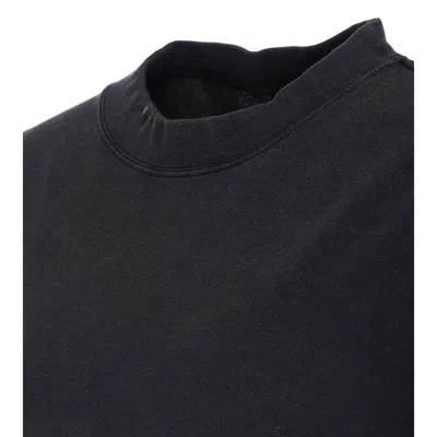 Balenciaga Women Back Drawstring T-shirt In Black