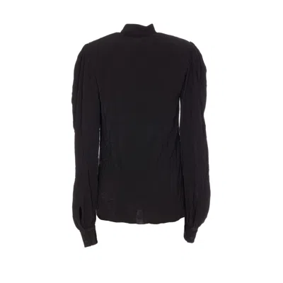 Balenciaga Bow Detail Puff Sleeve Shirt