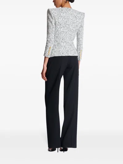 Balmain Tailored Script Print Blazer