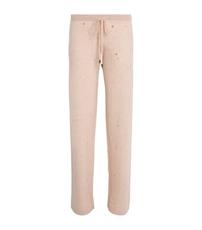 William Sharp Cashmere Crystal-embellished Sweatpants
