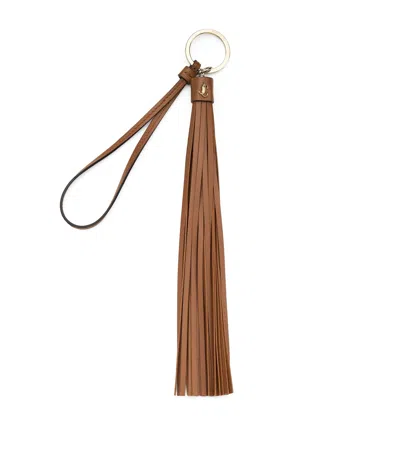 Jimmy Choo Tassel Leather Keyring Charm