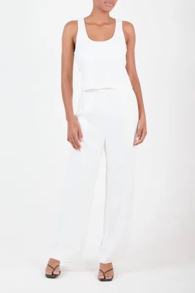 Anemos Hume Tank Top In Stretch Twill In Marine