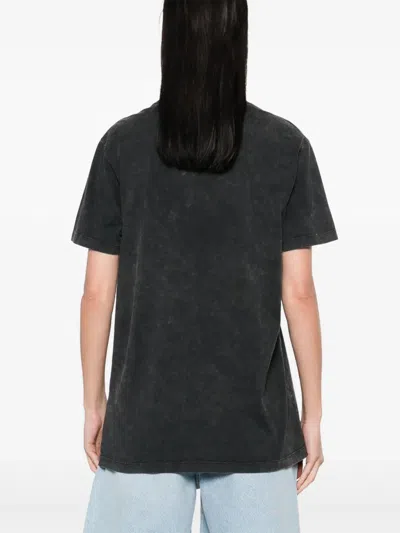 Isabel Marant Étoile Isabel Marant Etoile Slate Cotton Zoeline T-shit In Black