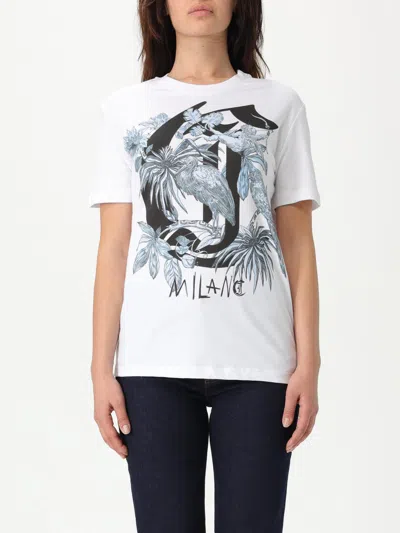 Just Cavalli Cotton T-shirt In White