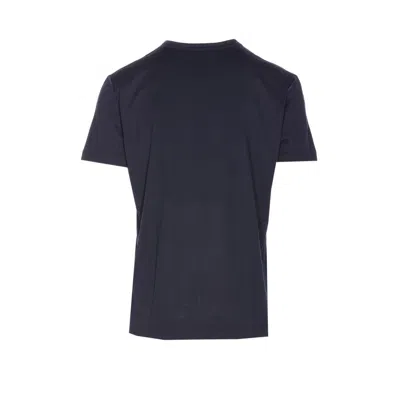 Dolce & Gabbana Black Cotton T-shirt With Silver Plaque Logo