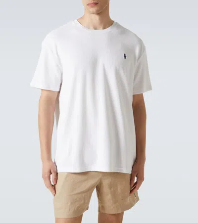 Polo Ralph Lauren Man's White Cotton T-shirt With Logo