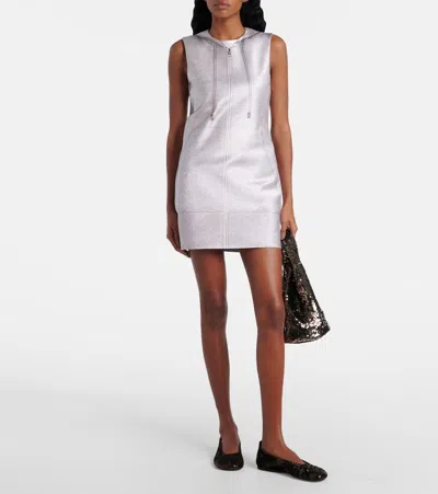 Jw Anderson Gunmetal All-over Sequin Ballerina Flats In Black