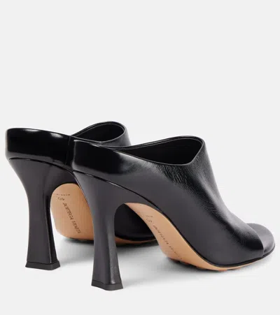 Bottega Veneta Rana Leather Mules In Black