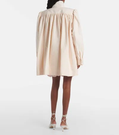 Chloé High-neck Utilitarian Jacket In Cotton Canvas In Pink