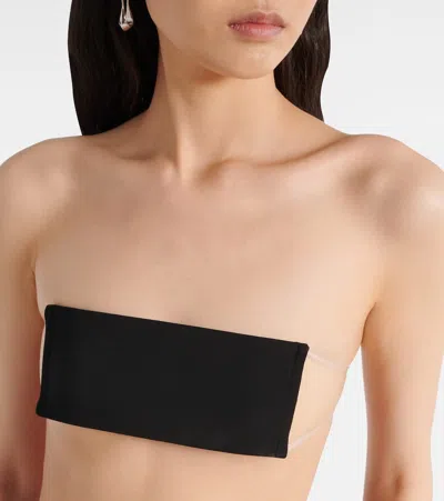 Courrèges Illusion Trompe-l'ail Bandeau Top In Black