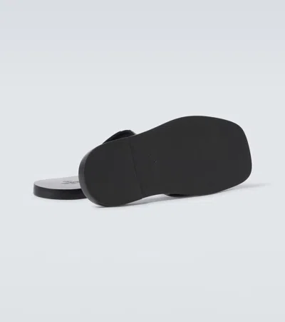 Valentino Garavani Superstar Leather Sandals For Modern Elegance In Black