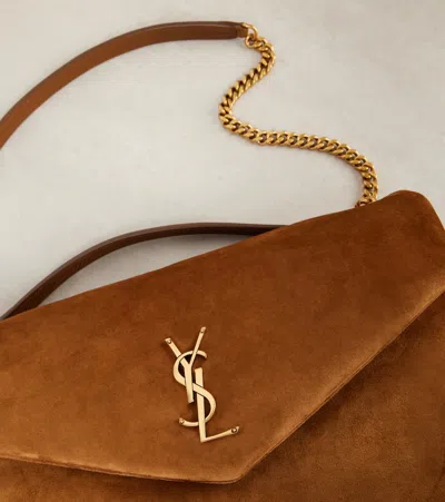 Saint Laurent Calypso Large Suede Shoulder Bag
