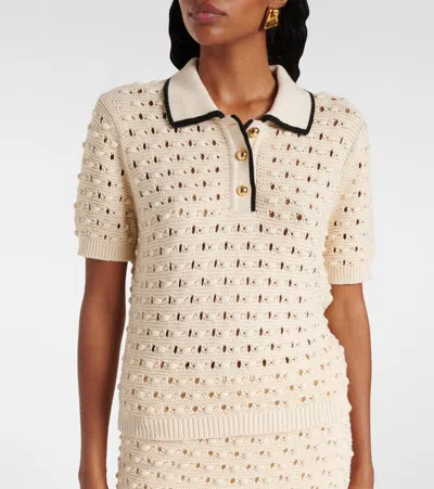 Frame Denim The Bauble Polo Sweater In Multi