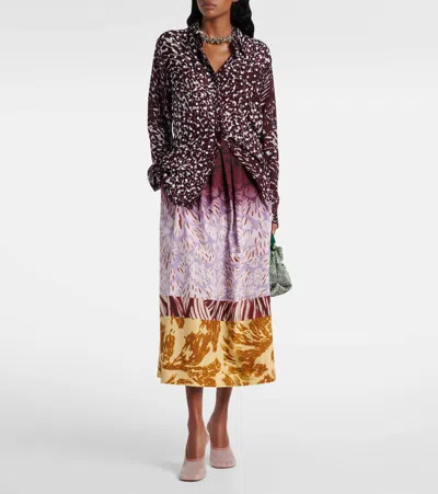 Dries Van Noten Long-sleeved Shirt In Multi