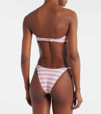 Same '90s Striped Bikini Bottoms In Pink