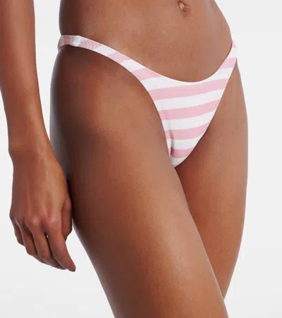 Same '90s Striped Bikini Bottoms In Pink