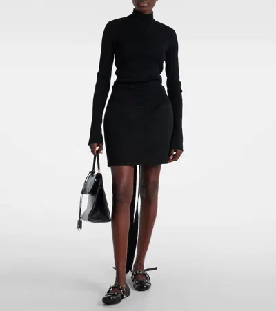 Balenciaga City Nappa Leather Ballet Flats In Black