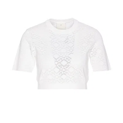 Givenchy Cropped Monogram Top In White
