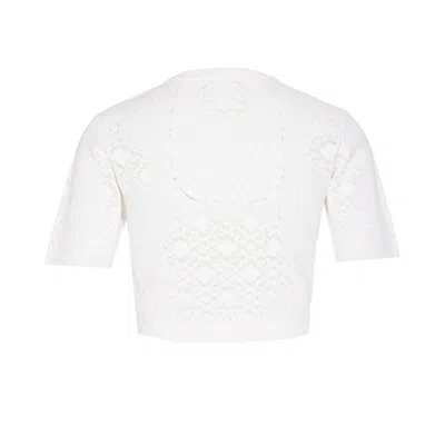 Givenchy Cropped Monogram Top In White