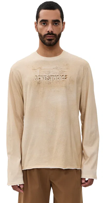 Acne Studios Edden U Long Sleeve Tee Sand Beige