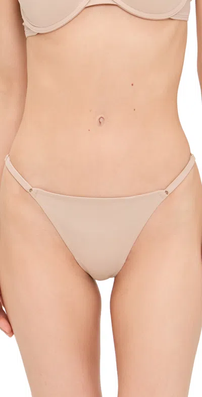 Natori Verge Adjustable String Thong Cafe