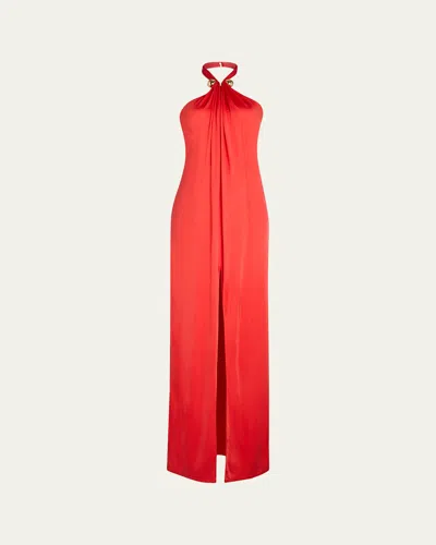 Retroféte Becs Maxi Dress In Geranium