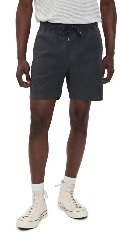 Faherty Essential Drawstring Shorts 6.25 Graphite Tide