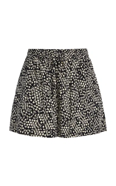 Matteau Exclusive Drawstring Silk Shorts In Black