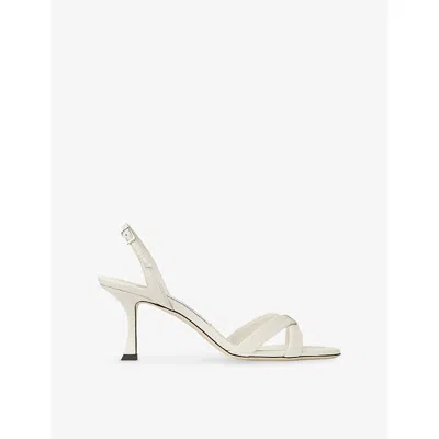 Jimmy Choo Off-white Elsy 70 Heeled Sandals