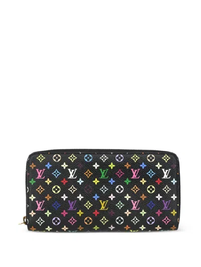 Pre-owned Louis Vuitton 2010 Multicolor Zippy Wallet In Black