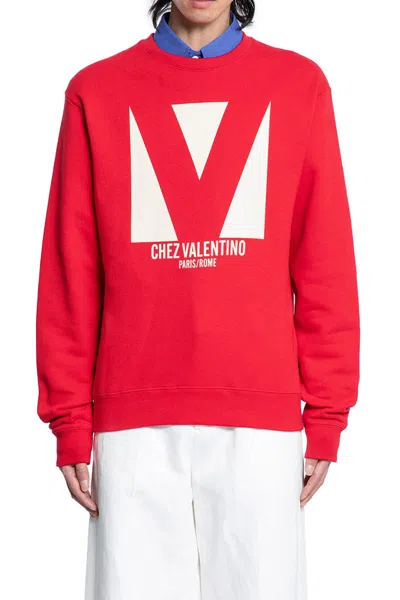 Valentino Sweatshirt Man In Red