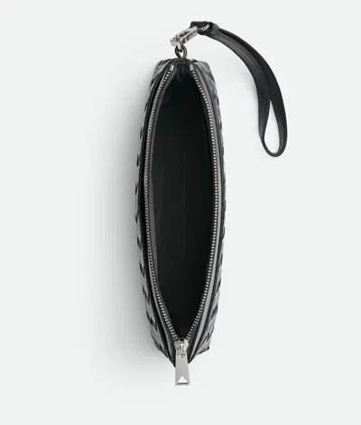 Bottega Veneta Men Intrecciato Prism Leather Pochette In Brown