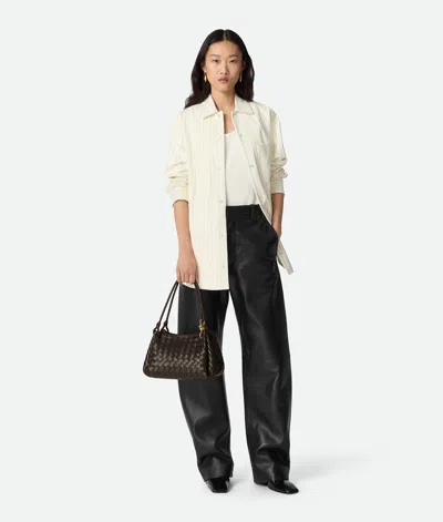 Bottega Veneta Small Parachute Intrecciato Leather Shoulder Bag In Brown