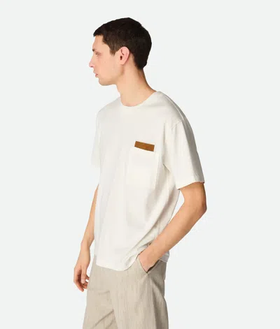 Bottega Veneta Pima Cotton Jersey T-shirt In White
