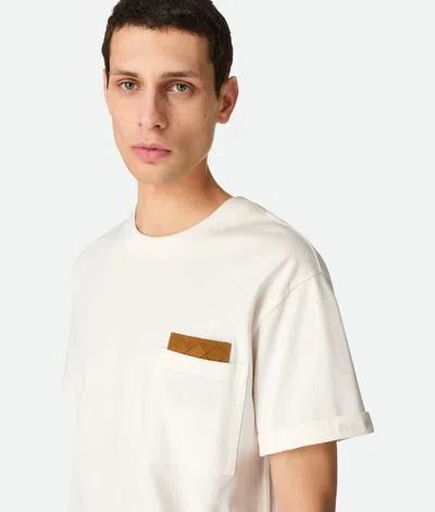 Bottega Veneta Pima Cotton Jersey T-shirt In White