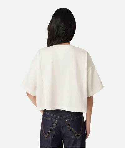 Bottega Veneta Pocket Detail Crew Neck Short Sleeve Top In White